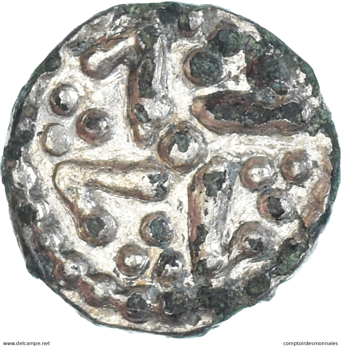 Monnaie, Pays-Bas, Frise, Denier Au Quatre Feuilles, Ca. 710-750, Maastricht - …-1795 : Periodo Antiguo