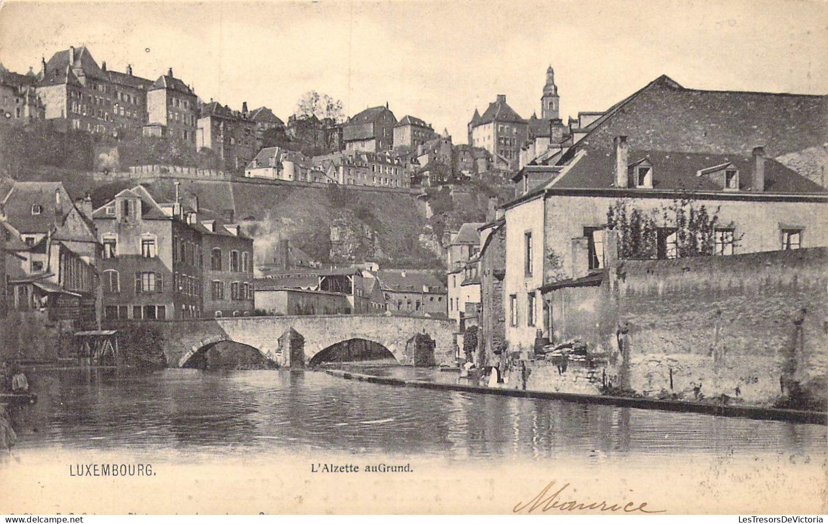 LUXEMBOURG - L'Alzette AuGrund - Carte Postale Ancienne - Luxembourg - Ville