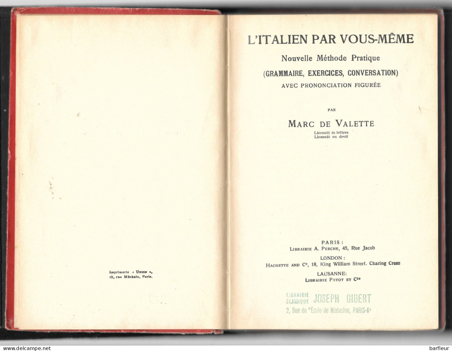 L' Italien Par Vous - Même De Marc De Valette - Cursos De Idiomas