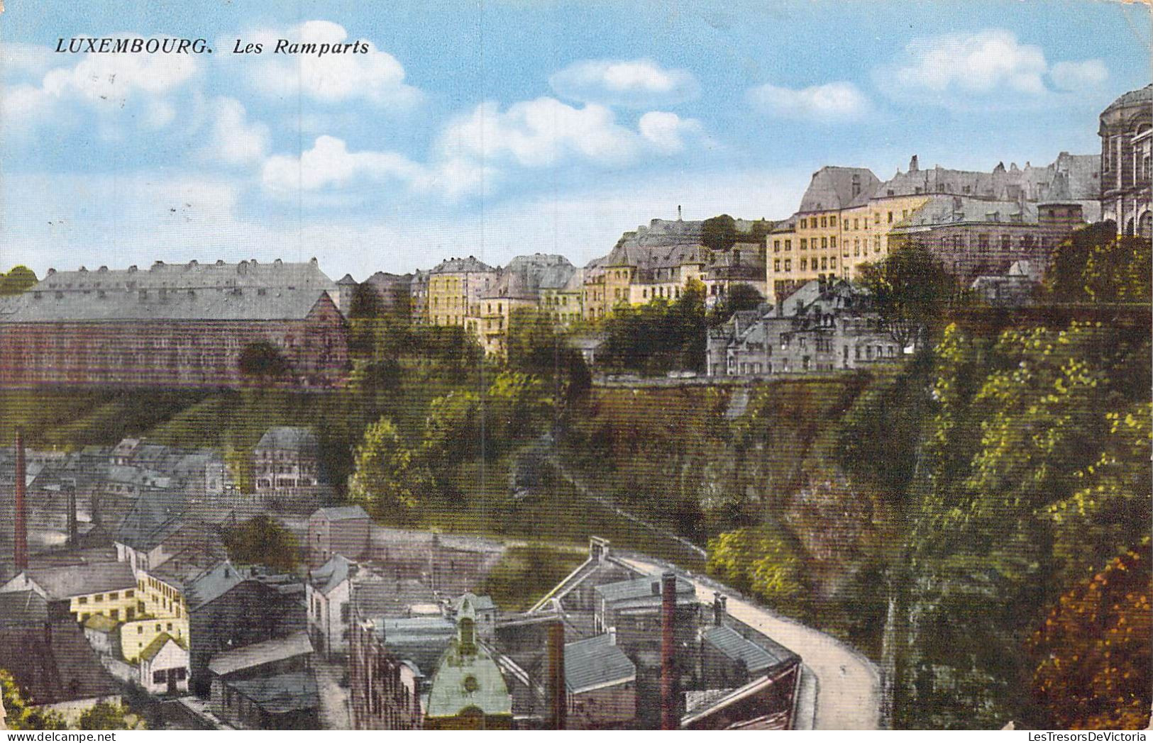 LUXEMBOURG - Les Ramparts - Carte Postale Ancienne - Luxemburg - Stad