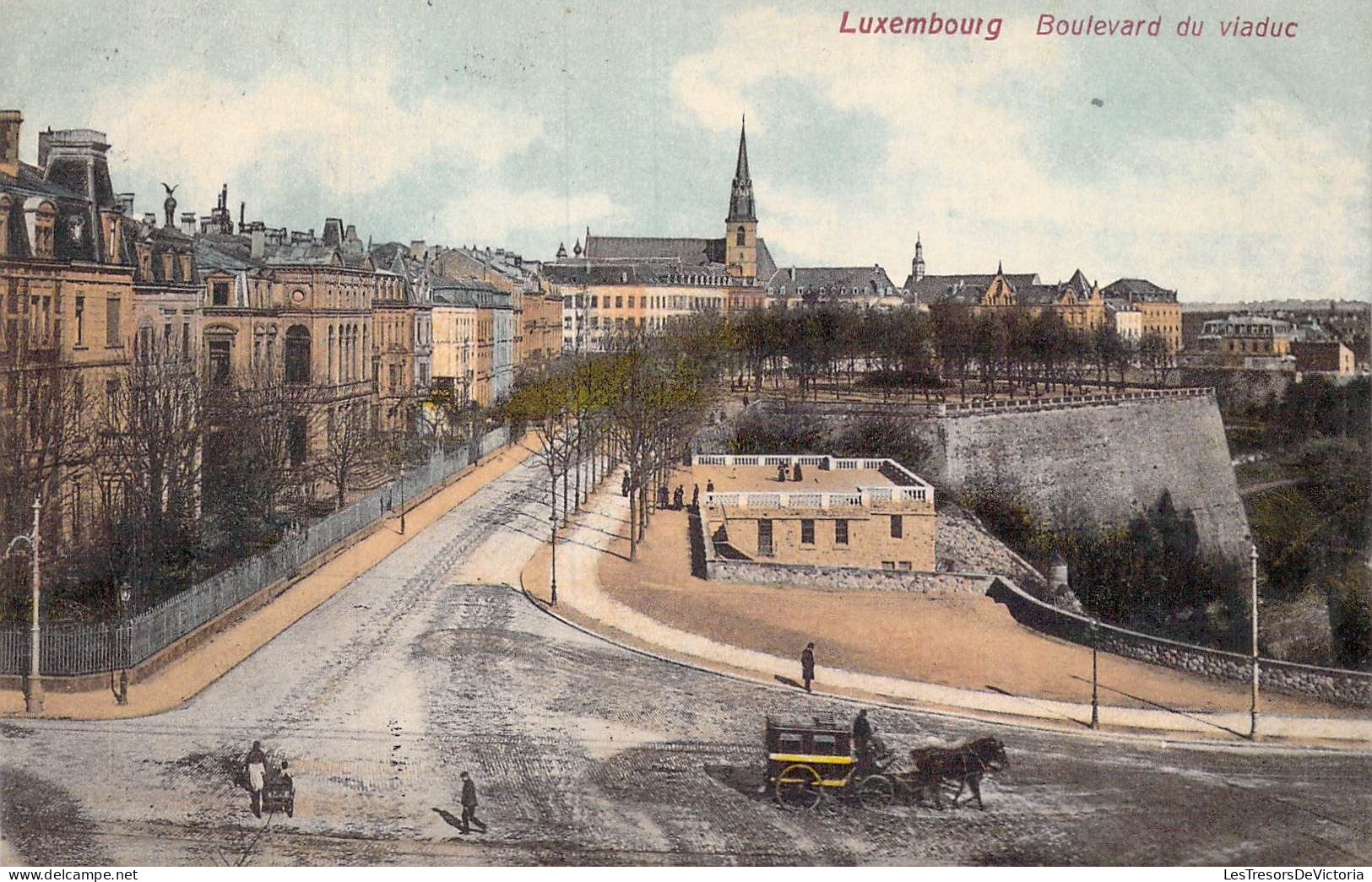 LUXEMBOURG - Boulevard Du Viaduc - Carte Postale Ancienne - Luxembourg - Ville