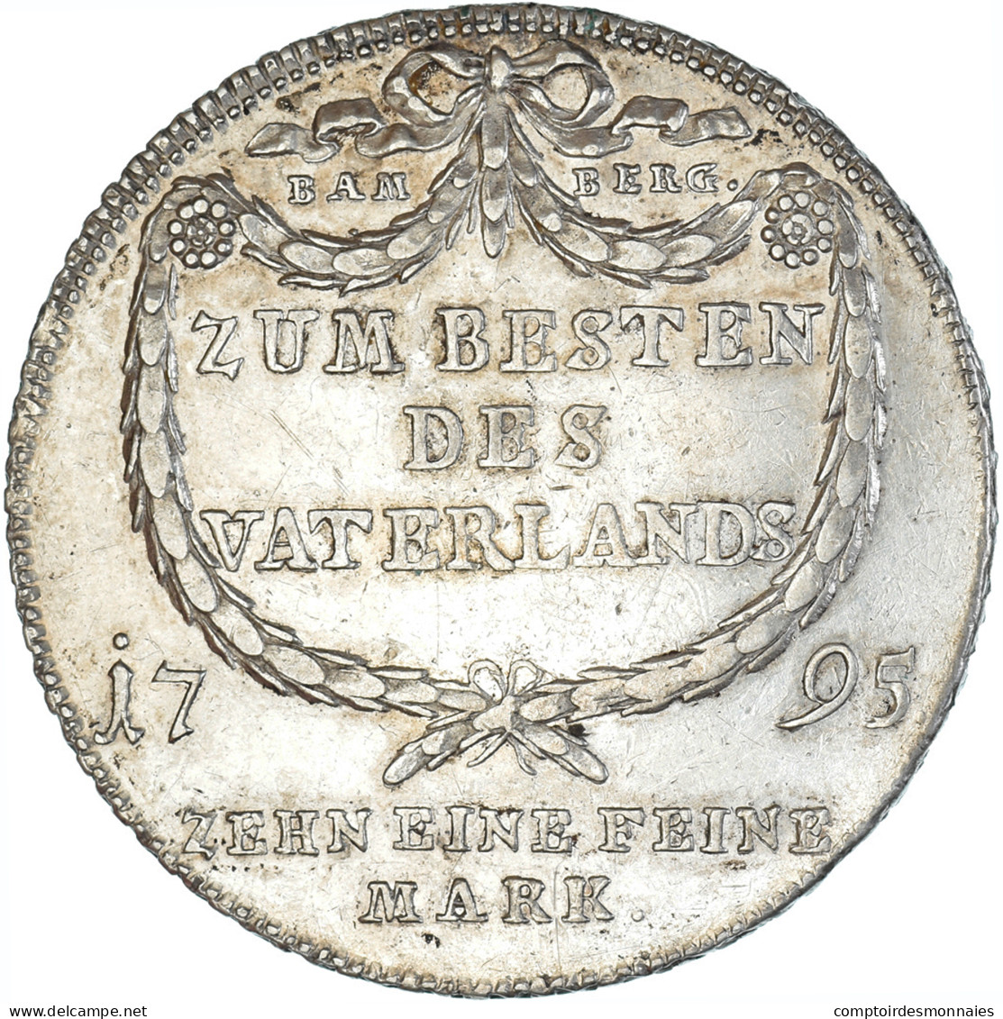 Monnaie, Etats Allemands, BAMBERG, Franz Ludwig, Thaler, 1795, Bamberg, TTB - Taler Et Doppeltaler