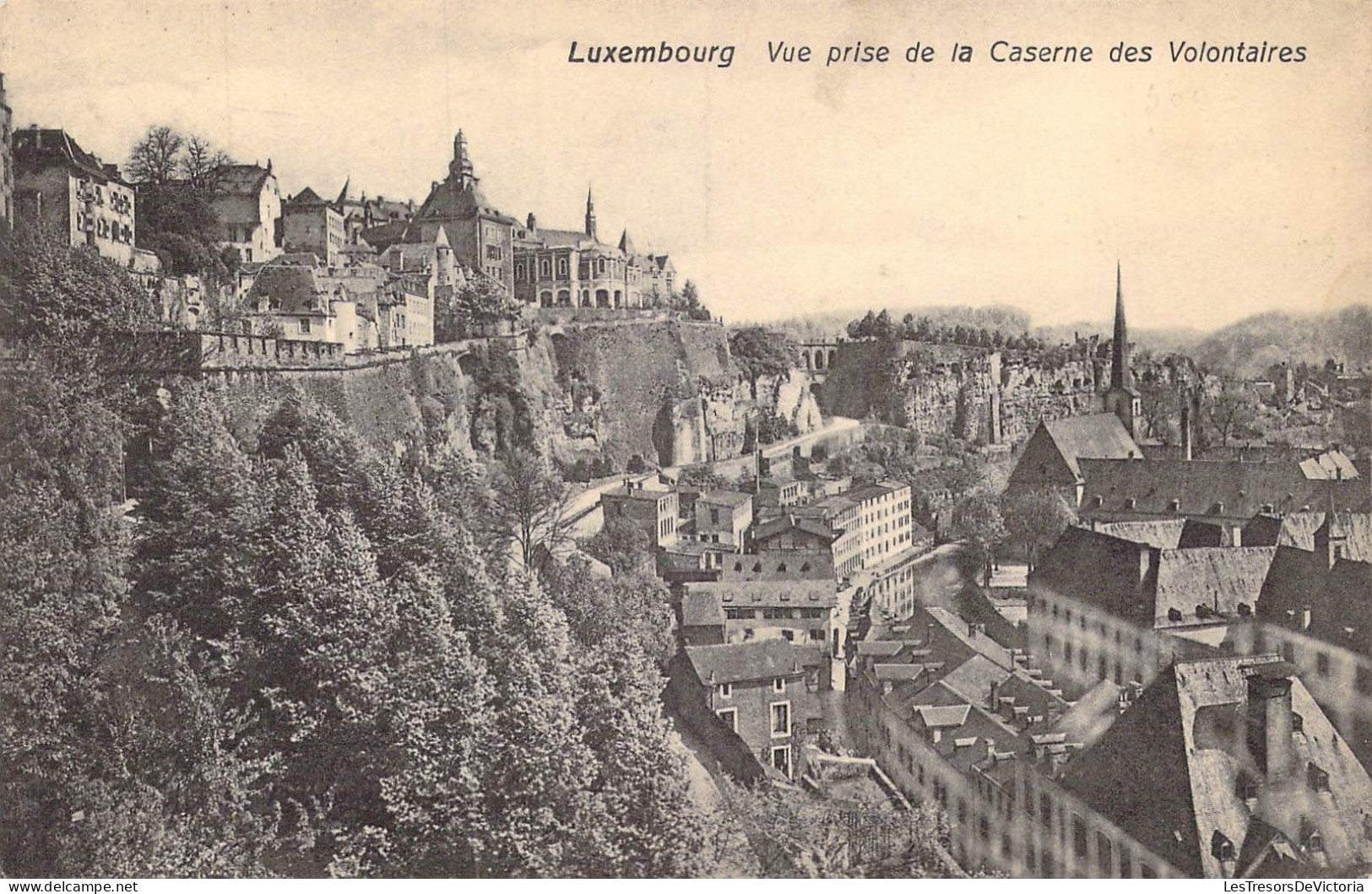LUXEMBOURG - Vue Prise De La Caserne Des Volontaires - Carte Postale Ancienne - Luxembourg - Ville