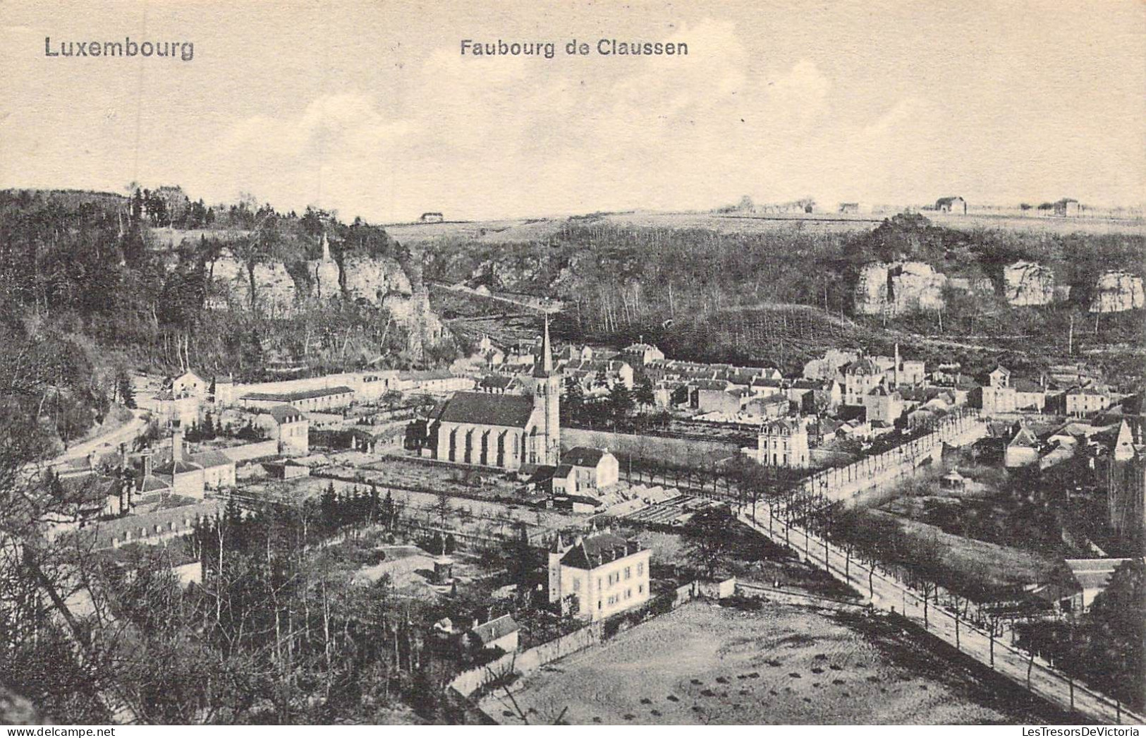 LUXEMBOURG - Faubourg De Claussen - Carte Postale Ancienne - Luxembourg - Ville