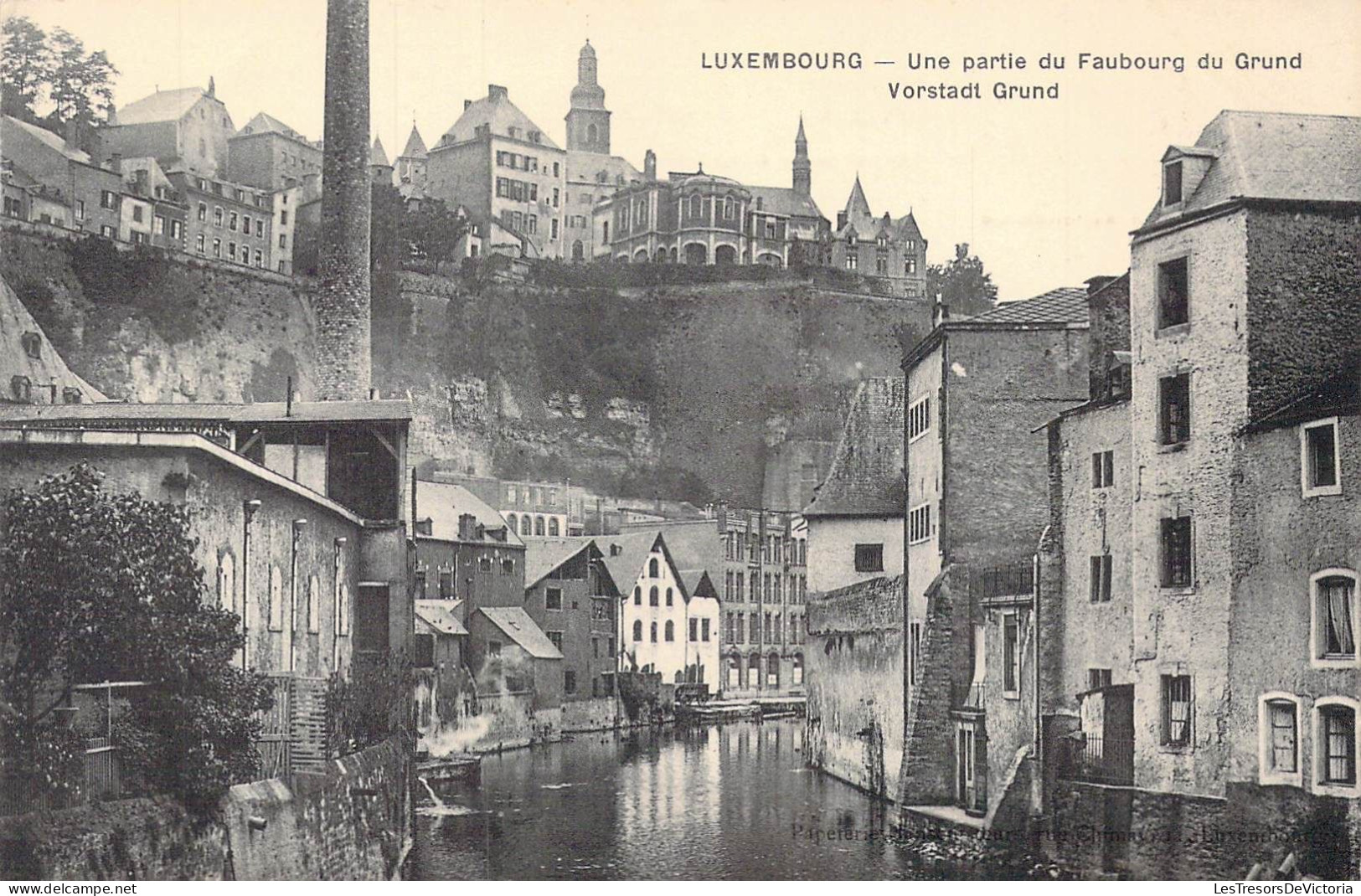 LUXEMBOURG - Une Partie Du Faubourg Du Grund - Carte Postale Ancienne - Luxembourg - Ville