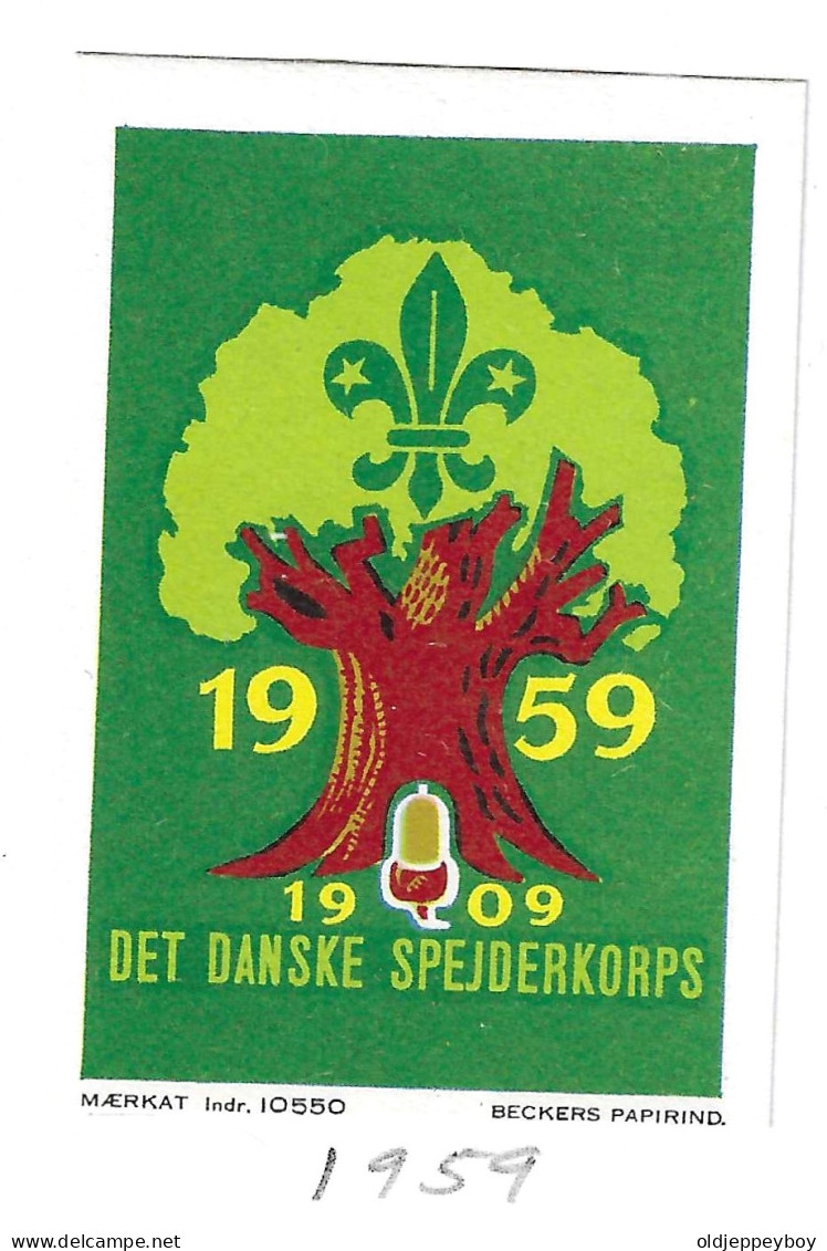 1959 DENMARK Dänemark  DANSKE SPEJDERKORPS Scouting Pfadfinder Scouts  VIGNETTE CINDERELLA  - Unused Stamps