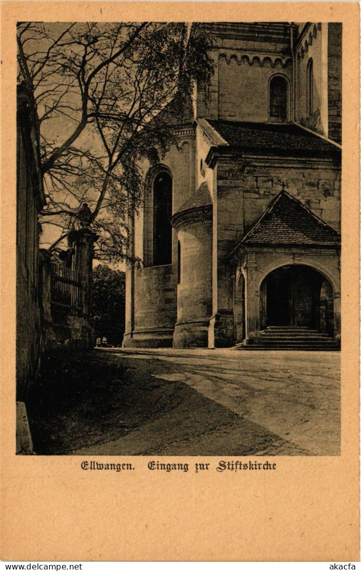 CPA AK Ellwangen – Eingang Zur Stiftskirche GERMANY (857150) - Ellwangen