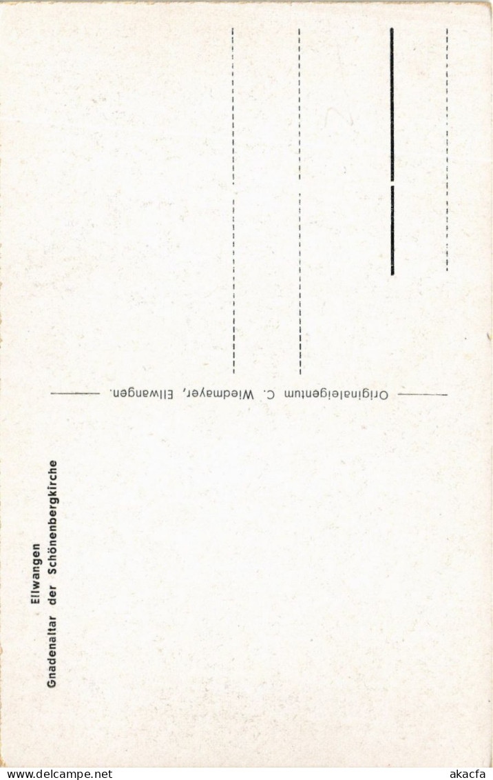 CPA AK Ellwangen – Gnadenaltar Der Schönenbergkirche GERMANY (857165) - Ellwangen