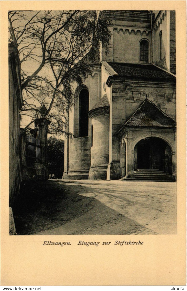 CPA AK Ellwangen – Eingang Zur Stiftskirche GERMANY (857171) - Ellwangen