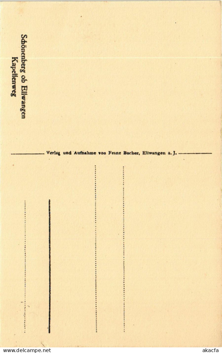 CPA AK Ellwangen – Schönenberg Ob Ellwangen – Kapellenweg GERMANY (857164) - Ellwangen