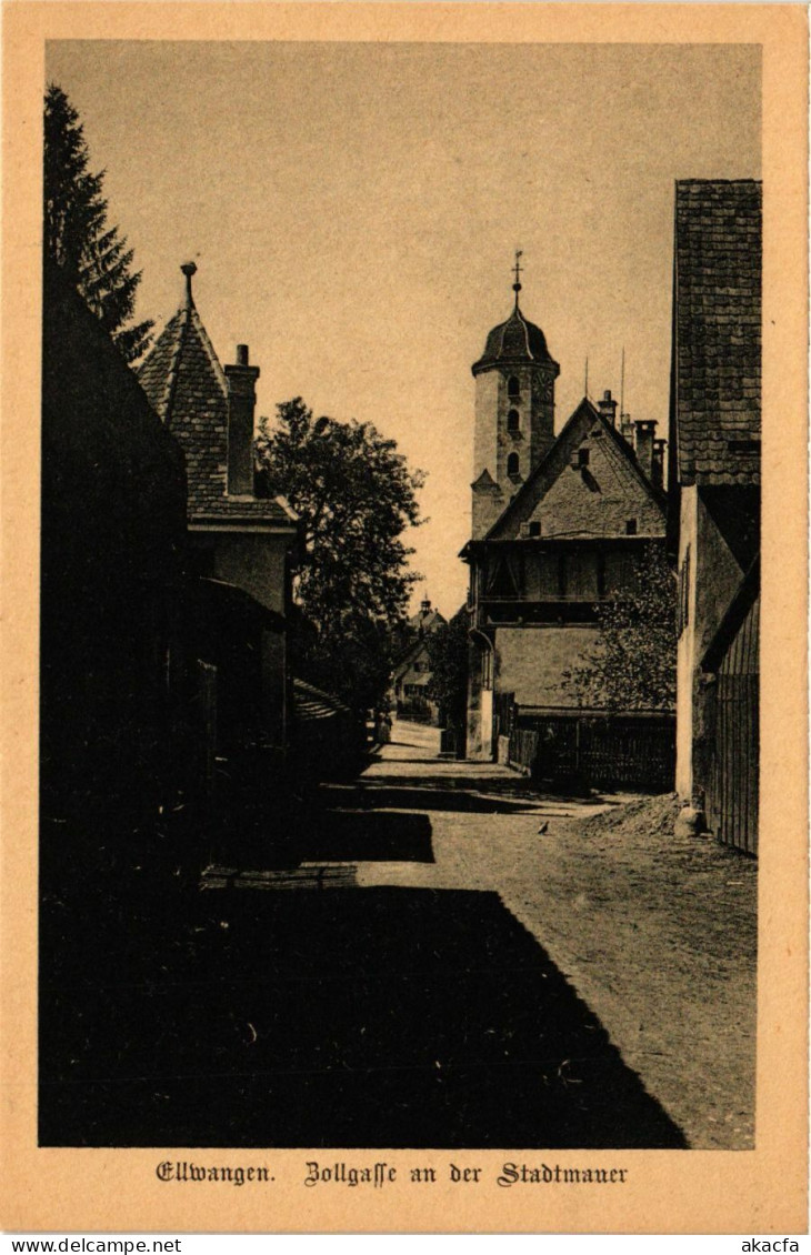 CPA AK Ellwangen – Bollgasse An Der Stadtmauer GERMANY (857174) - Ellwangen