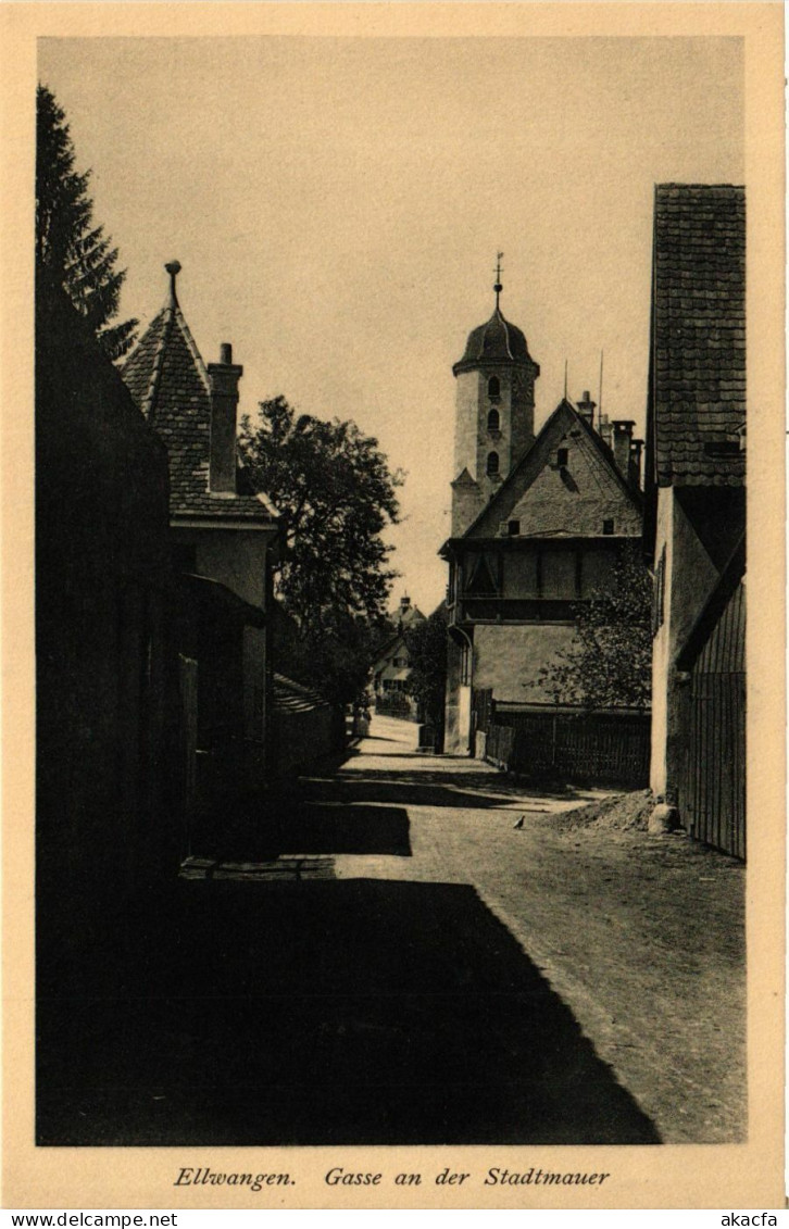 CPA AK Ellwangen – Gasse An Der Stadtmauer GERMANY (857172) - Ellwangen