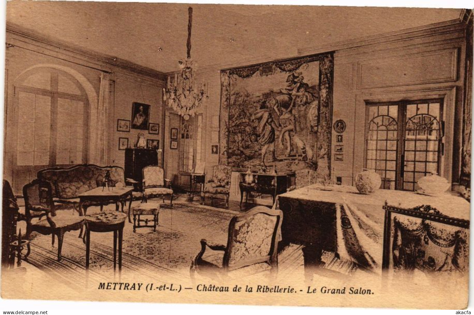 CPA METTRAY - Chateau De La Ribellerie - Le Grand Salon (229175) - Mettray