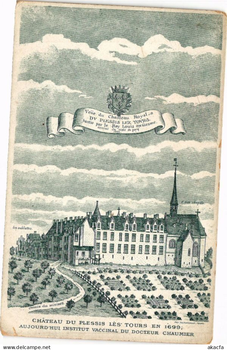 CPA Chateau Du PLESSIS Les TOURS In 1699 (Mentioned By Walter Scott... (227169) - La Riche