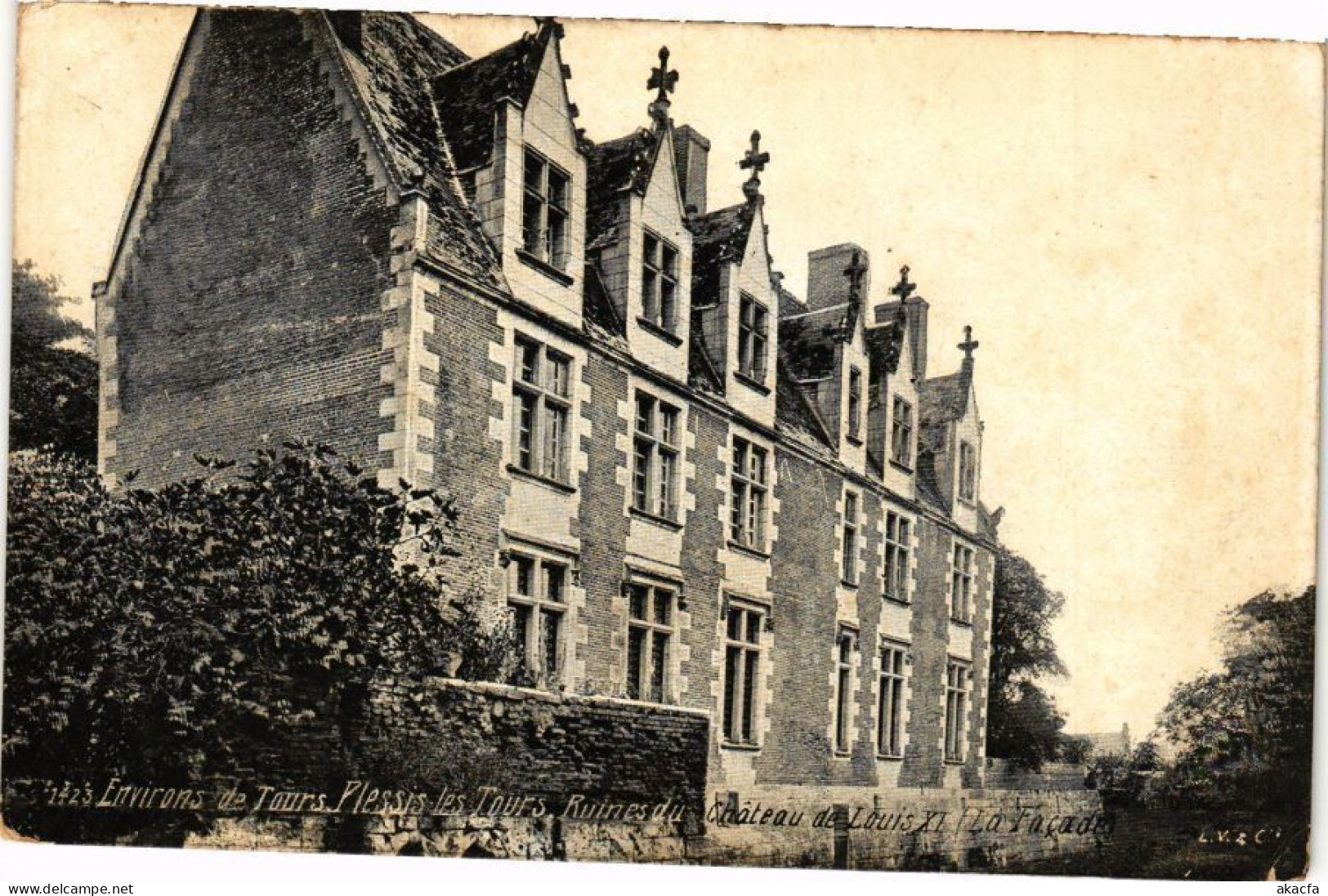 CPA Env. De TOURS-PLESSIS-les-TOURS-Ruines Du Chateau De Louis XI (227166) - La Riche