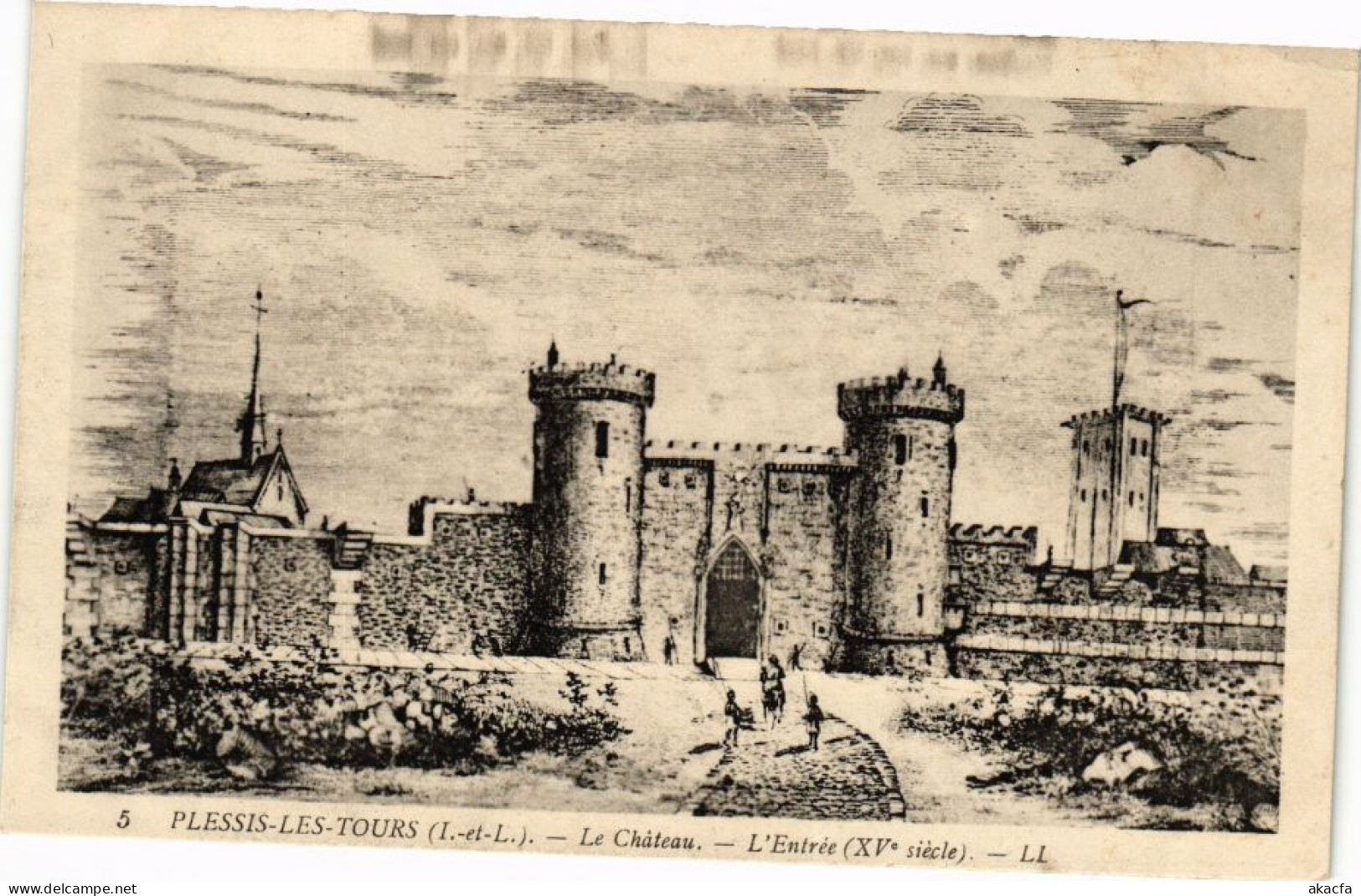 CPA PLESSIS-les-TOURS - Le Chateau - L'Entrée (XV Siécle) (227167) - La Riche