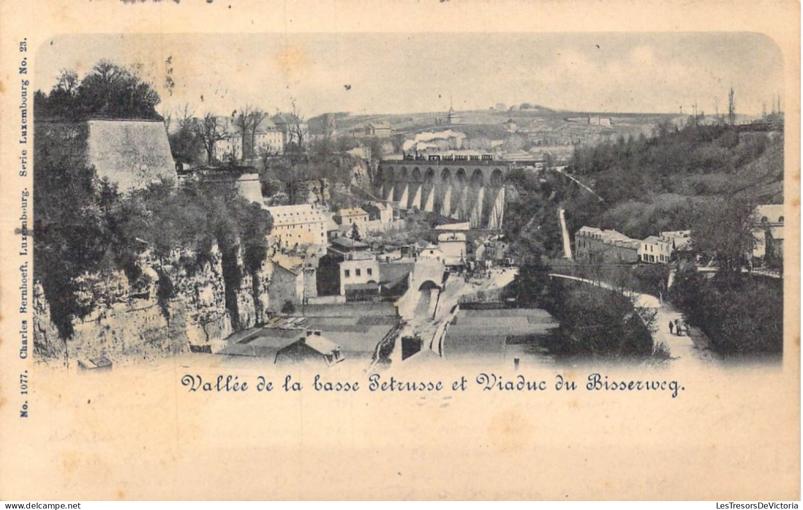 LUXEMBOURG - Vallée De La Basse Petrusse Et Viaduc Du Bisserweg - Carte Postale Ancienne - Sonstige & Ohne Zuordnung