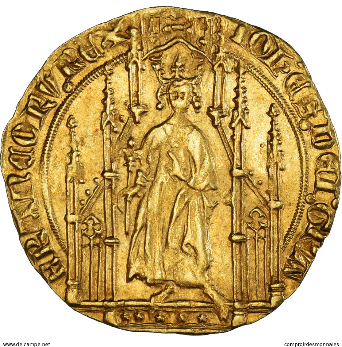 Monnaie, France, Jean II Le Bon, Royal D'or, TTB+, Or, Duplessy:293A - 1350-1364 Giovanni II Il Buono