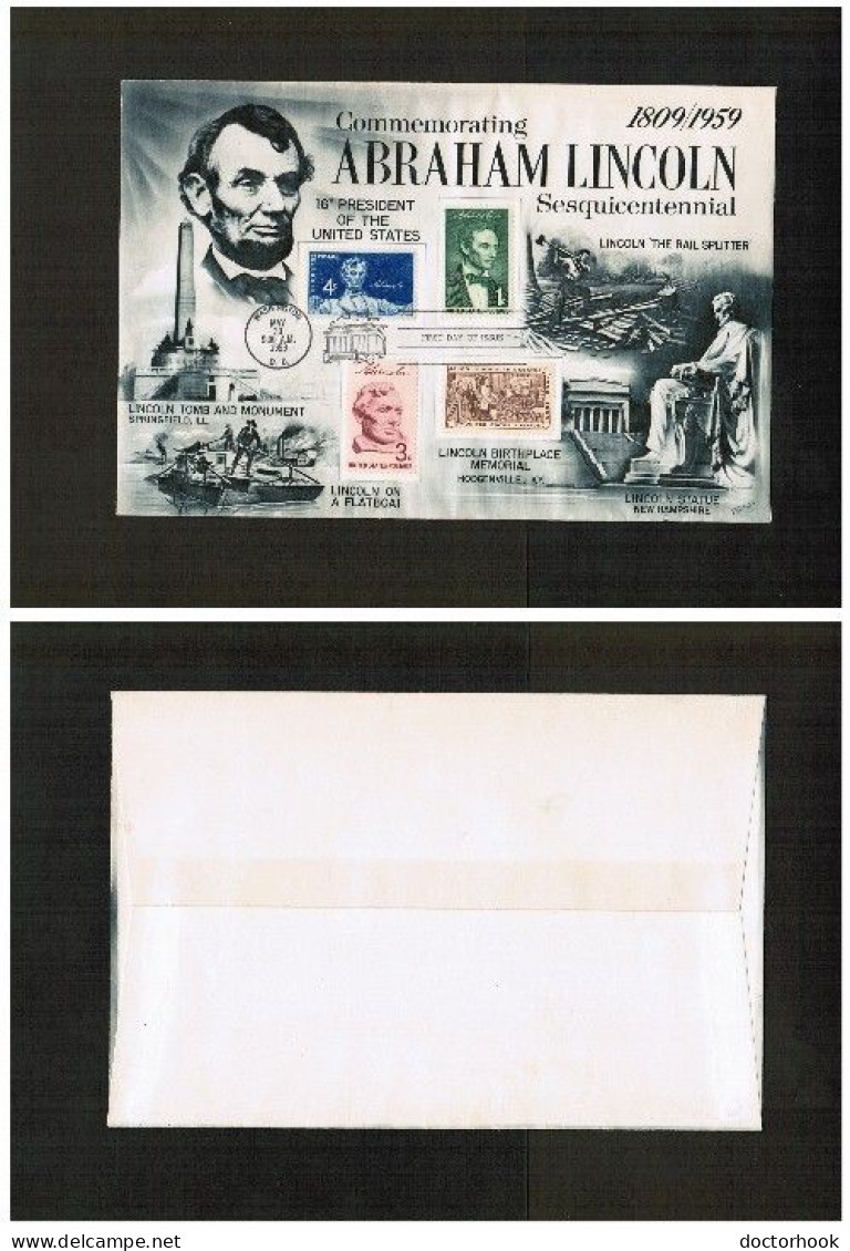 U.S.A.    Scott # 1113-5 On FDC (May/30/1959) (FF-93) - 1951-1960