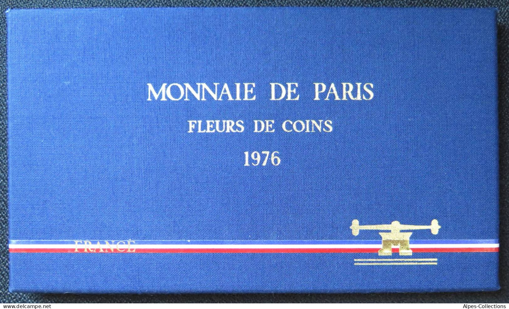 F5000.20 - COFFRET FLEURS DE COINS - 1976 - 1 Centime à 50 Francs - BU, Proofs & Presentation Cases