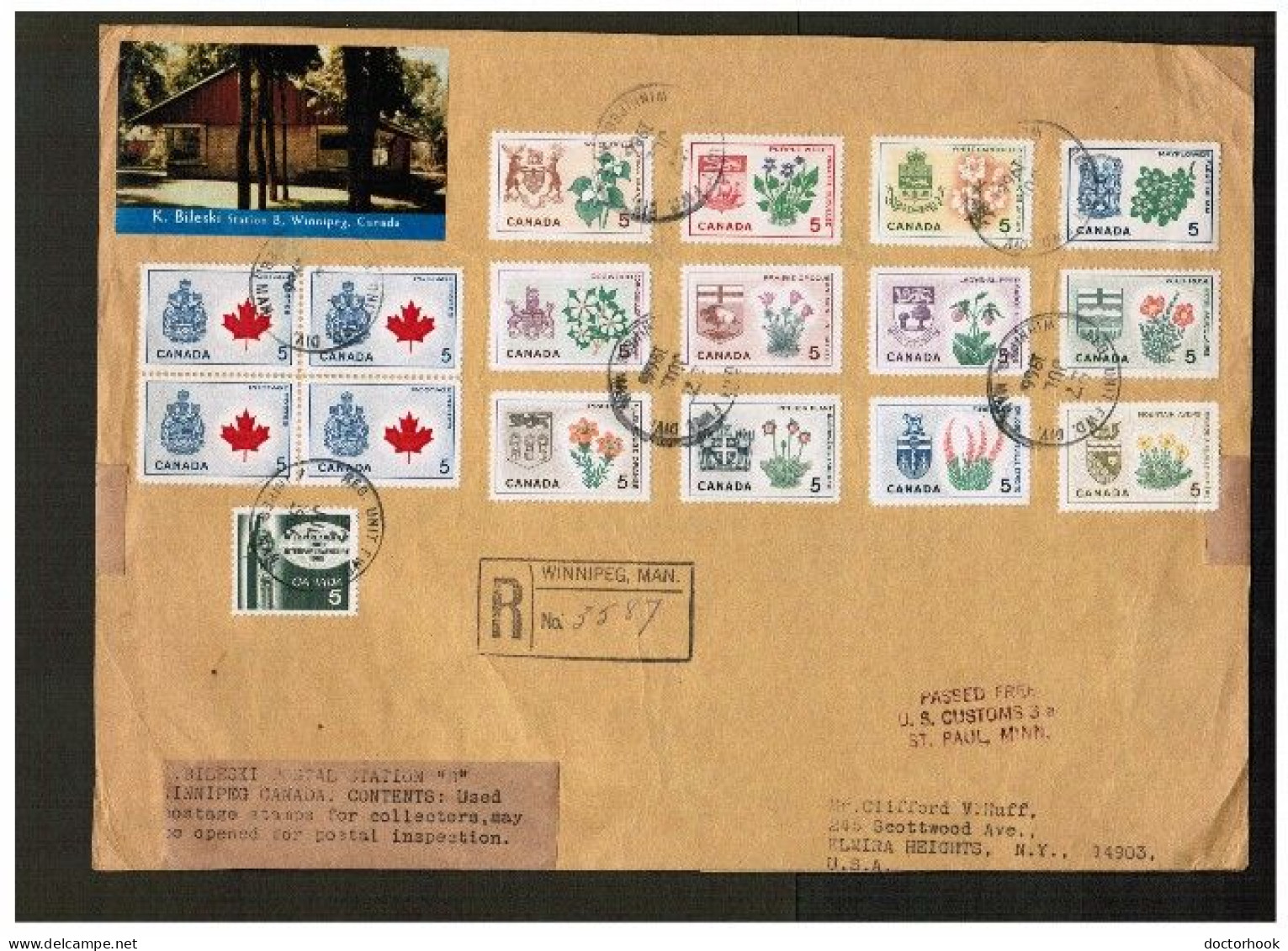 CANADA    Scott # 418-29A On BILESKI COVER FRONT (27/JUL/1966) (FF-94) - Postal History