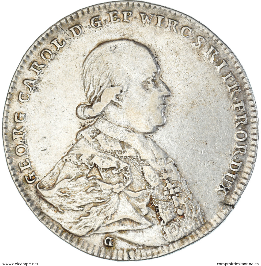 Monnaie, Etats Allemands, WURZBURG, Georg Karl, Thaler, 1795, Würzburg, TB+ - Taler Et Doppeltaler