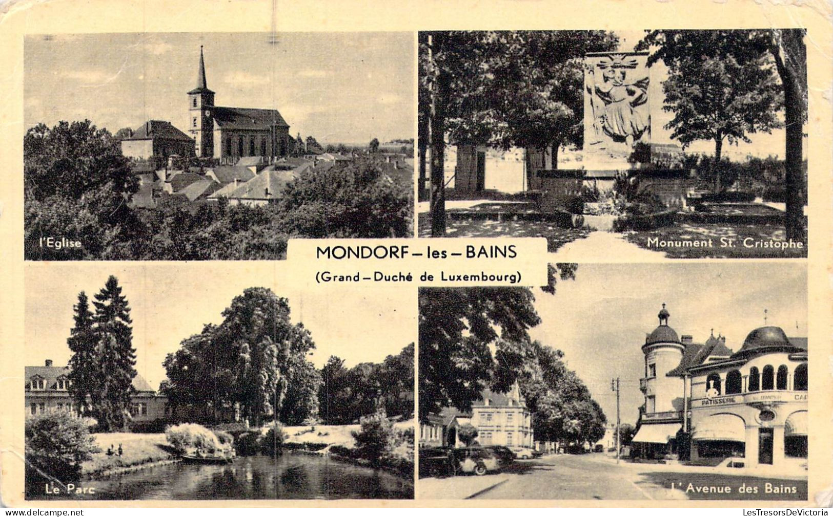 LUXEMBOURG - Mondorf-les-Bains - Grand-Duché De Luxembourg - L'Eglise - Le Parc - Carte Postale Ancienne - Mondorf-les-Bains