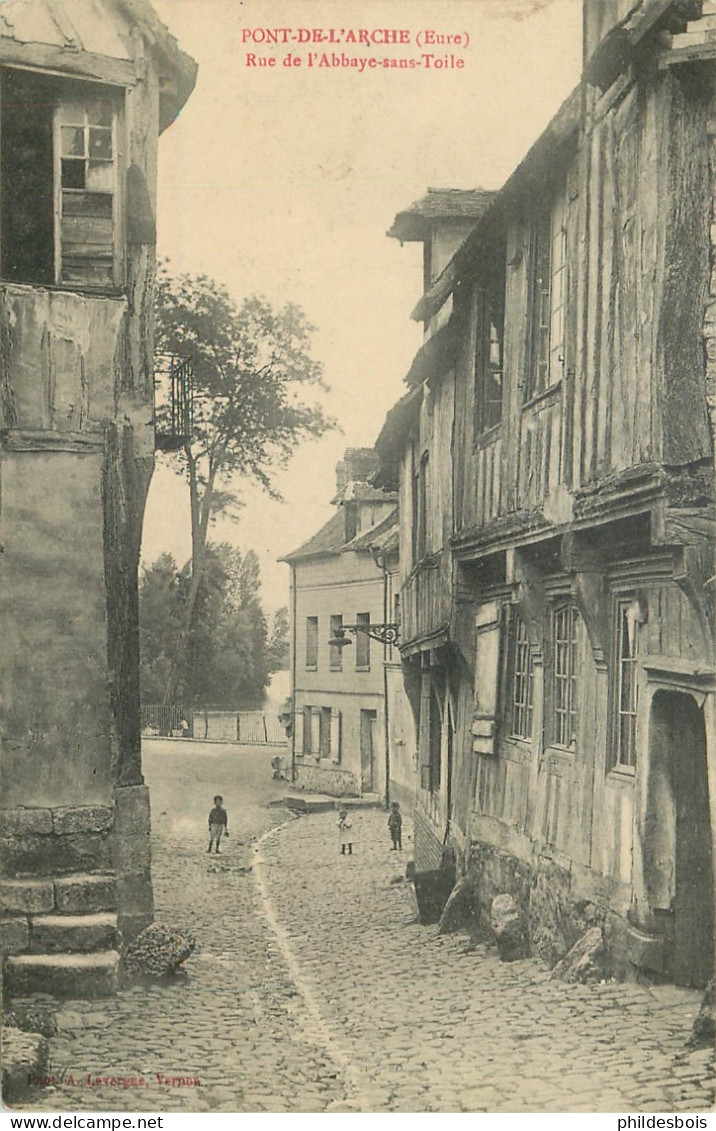 EURE  PONT DE L'ARCHE  Rue De L'abbaye Sans Toile - Pont-de-l'Arche