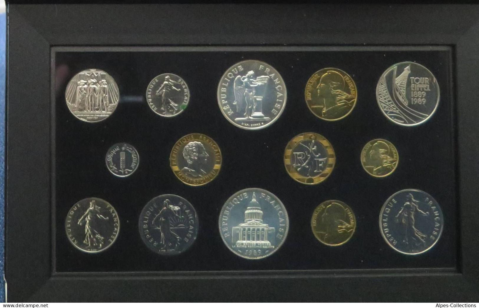 F5000.49 - COFFRET FLEURS DE COINS - 1989 - 10 Francs Montesquieu - RARE - BU, BE & Münzkassetten