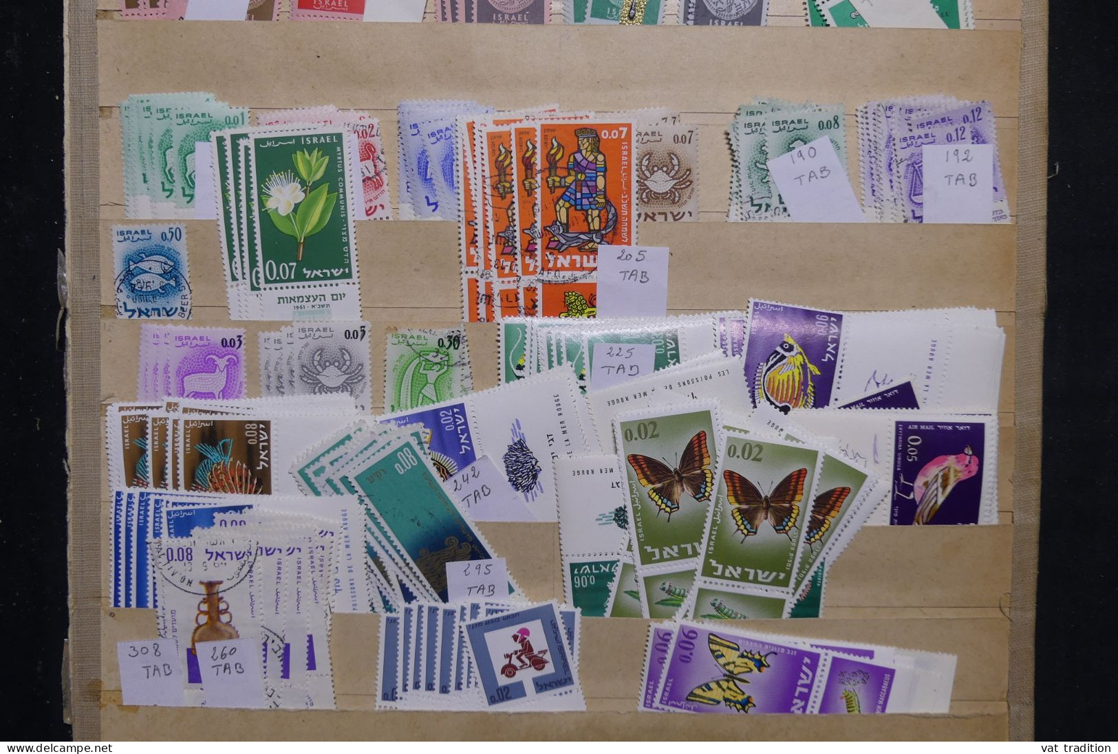 IZRAEL - Collection - Stock Ancien De Marchand - Timbres Avec Tab - A Voir - Nature - A 30 - Collections, Lots & Series