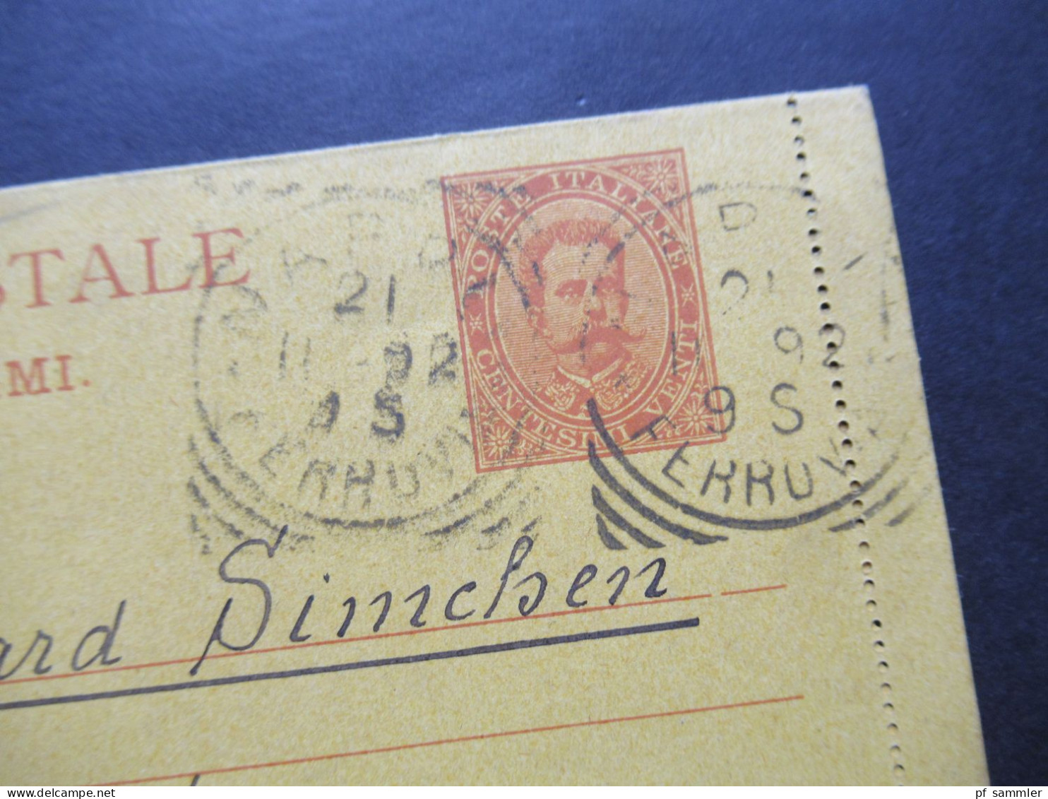 Italien 1892 Ganzsache Kartenbrief K1 Mit Zusatzfrankatur Auslandsverwendung Nach Österreich Schönline Mit Ank. Stempel - Interi Postali
