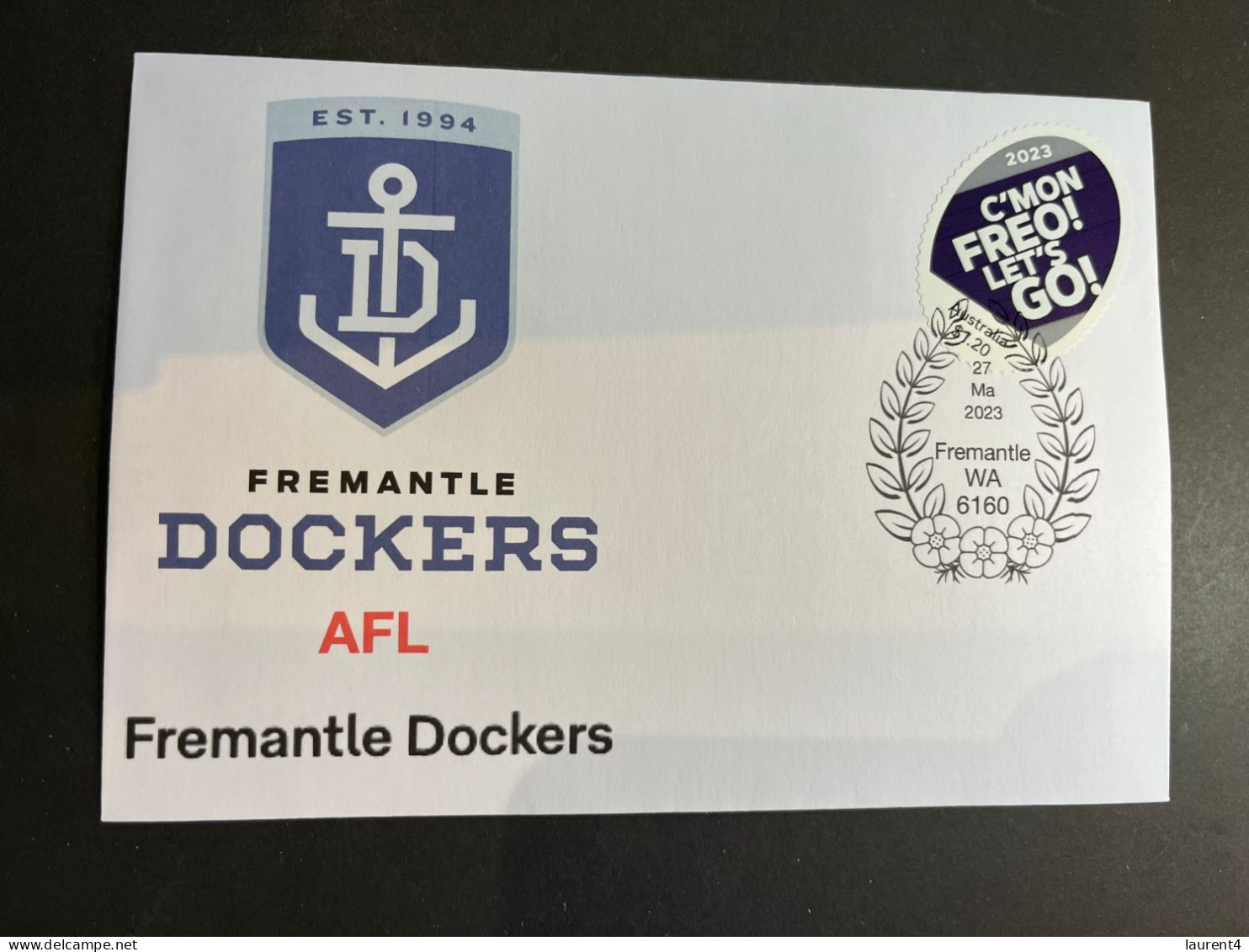 (3 Q 18 A) Australia AFL Team (2023) Commemorative Cover (for Sale From 27 March 2023) Fremantle Dockers - Covers & Documents