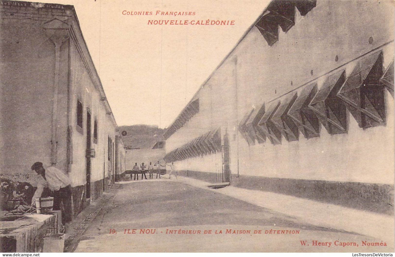 FRANCE - Nouvelle Calédonie - Ile Nou - Intérieur De La Maison De Détention - Carte Postale Ancienne - Nouvelle Calédonie