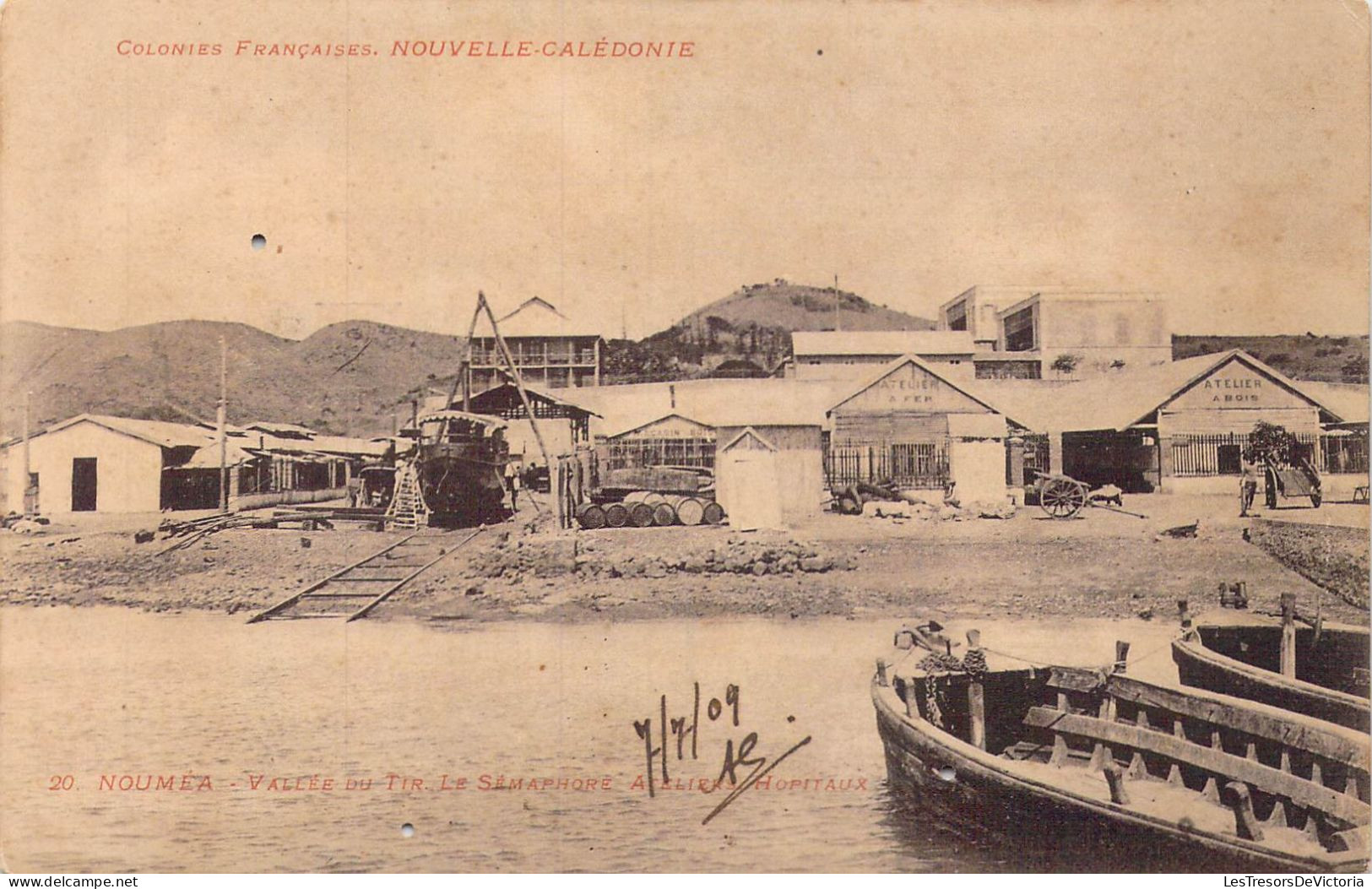 FRANCE - Nouvelle Calédonie - Nouméa - Vallée Du Tir - Le Sémaphore - Ateliers Hôpitaux - Carte Postale Ancienne - Nouvelle Calédonie