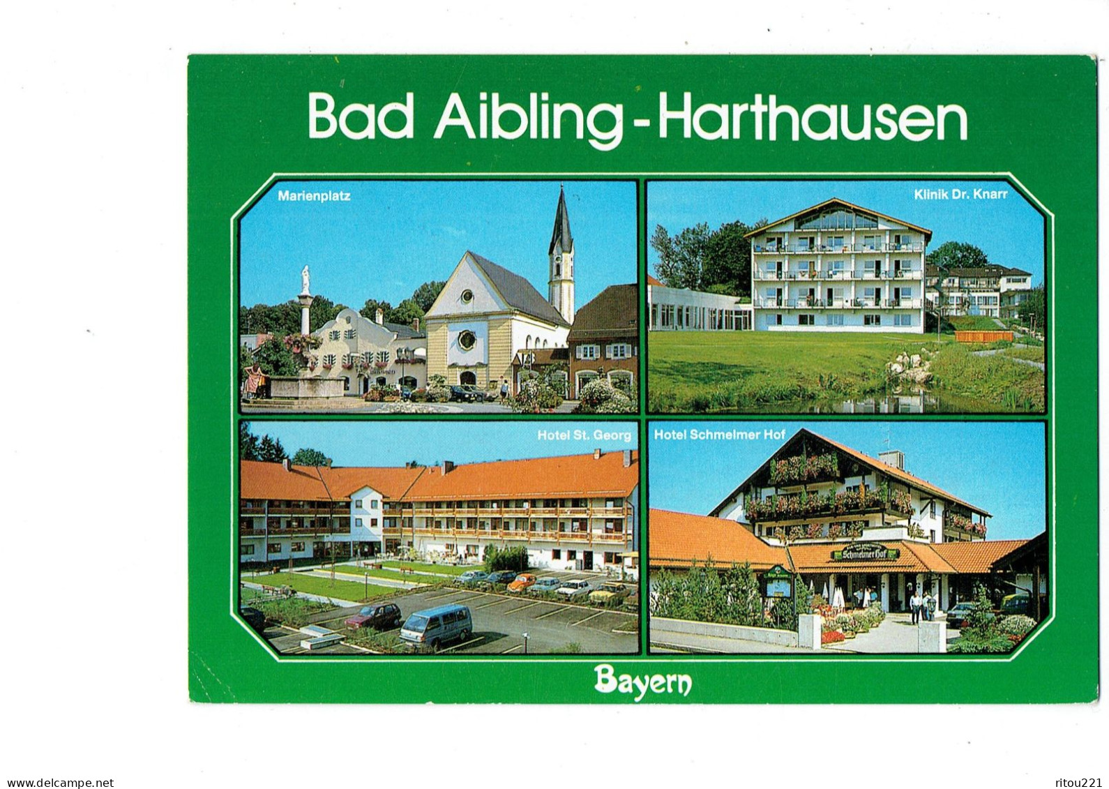 Cpm - Bad Aibling Ville En Allemagne - Bayern - Hotel St Georg Klinik Dr Knarr -- 1989 - Bad Aibling
