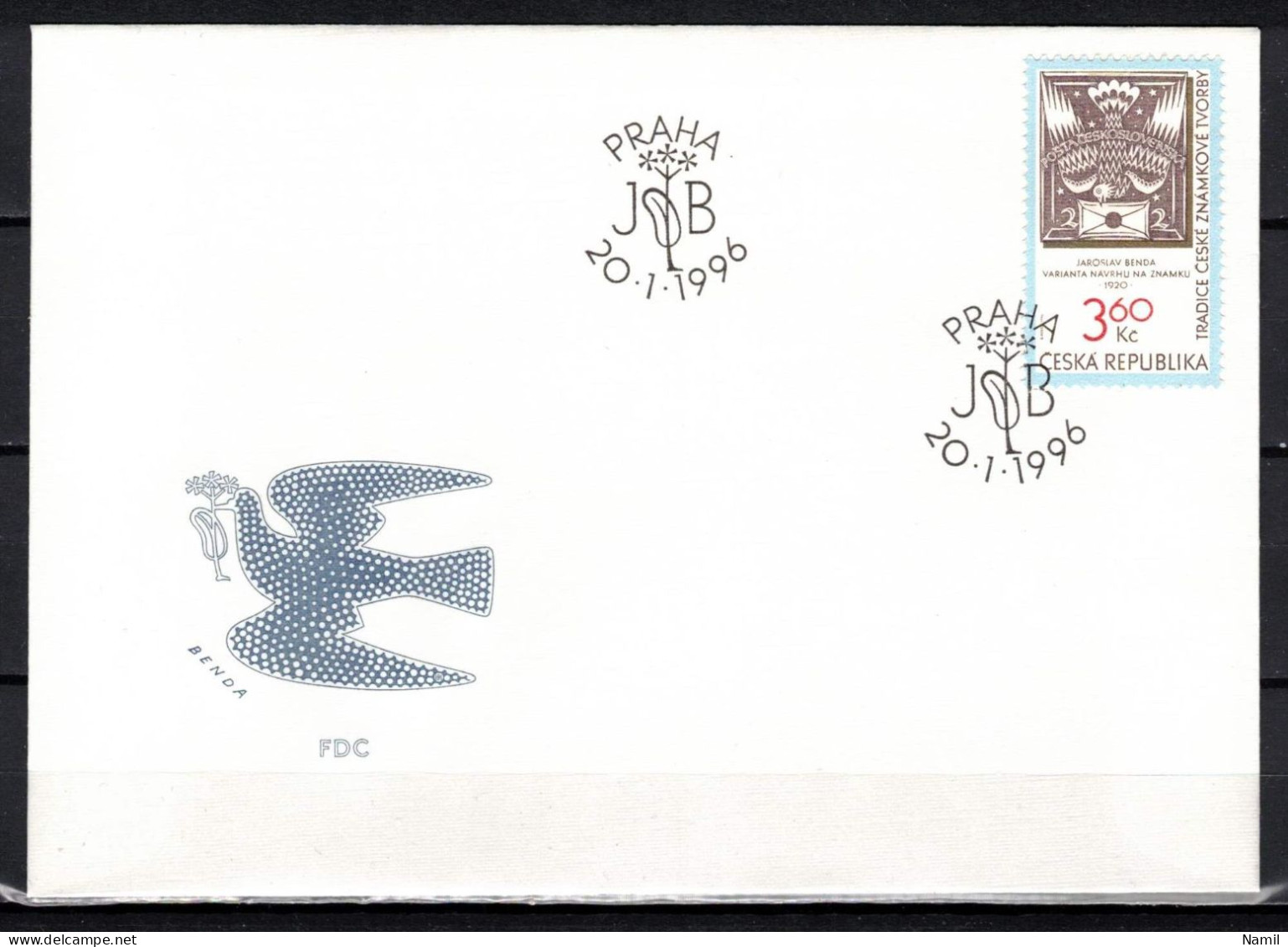 Tchéque République 1996 Mi 101, Envelope Premier Jour - FDC