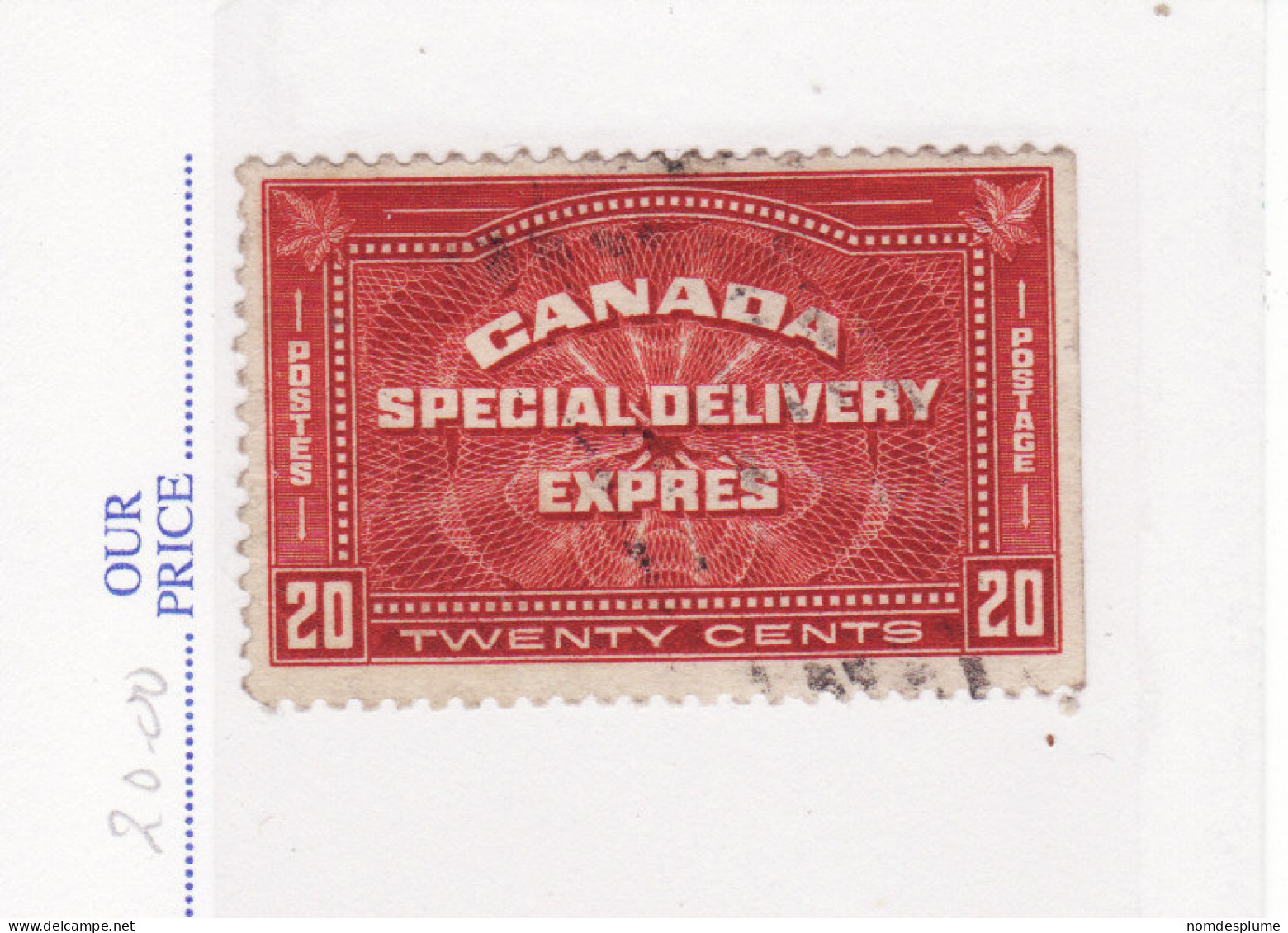 4443) Canada SD Special Delivery 1930 - Exprès