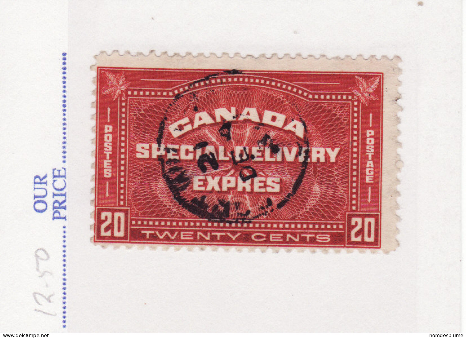 4446) Canada SD Special Delivery 1930 - Exprès
