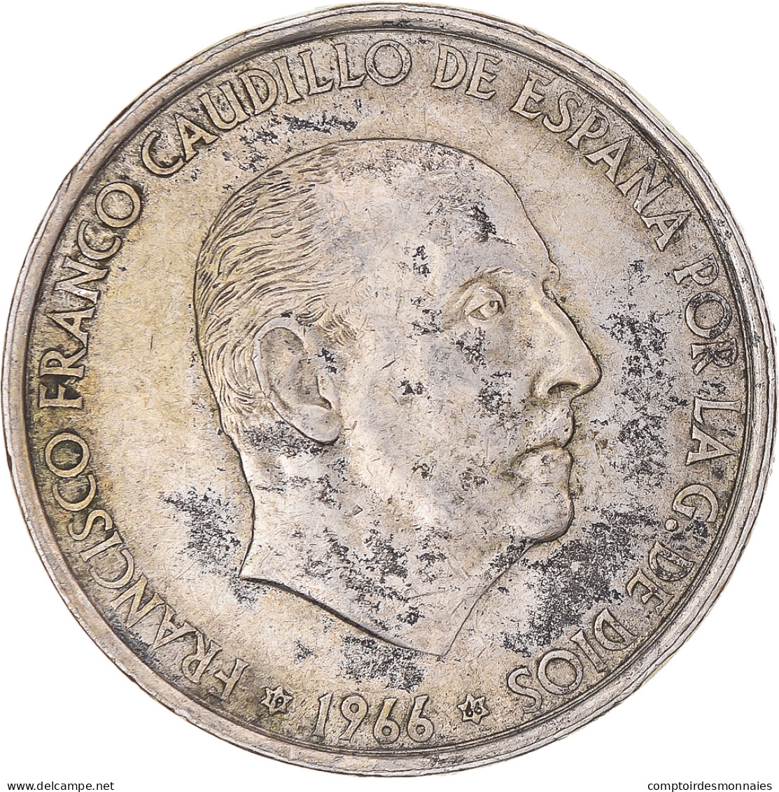 Monnaie, Espagne, Caudillo And Regent, 100 Pesetas, 1966, Madrid, TTB, Argent - 100 Pesetas