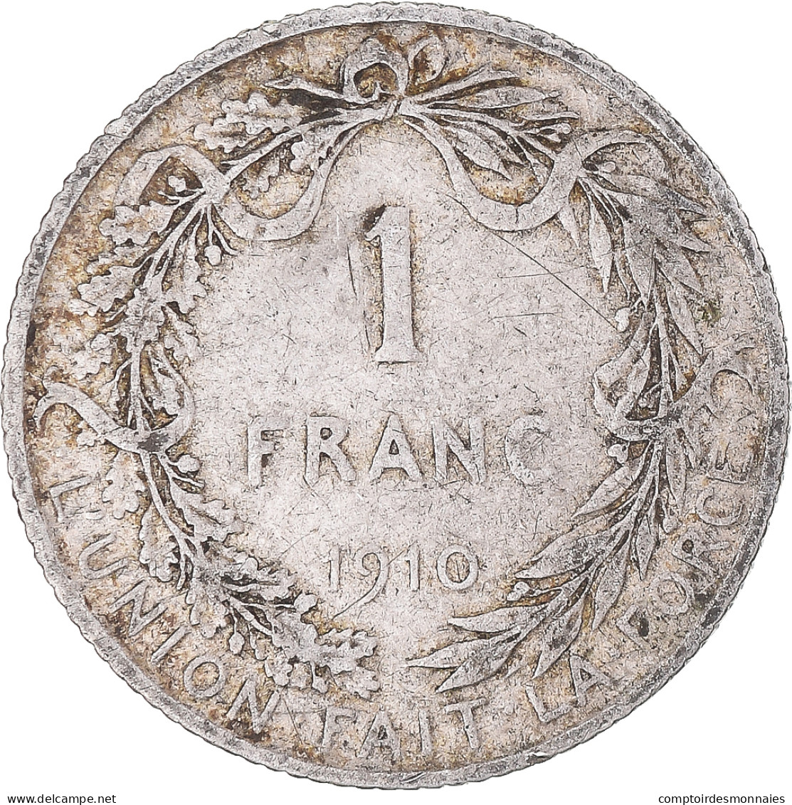 Monnaie, Belgique, Franc, 1910, TTB, Argent, KM:72 - 1 Franc