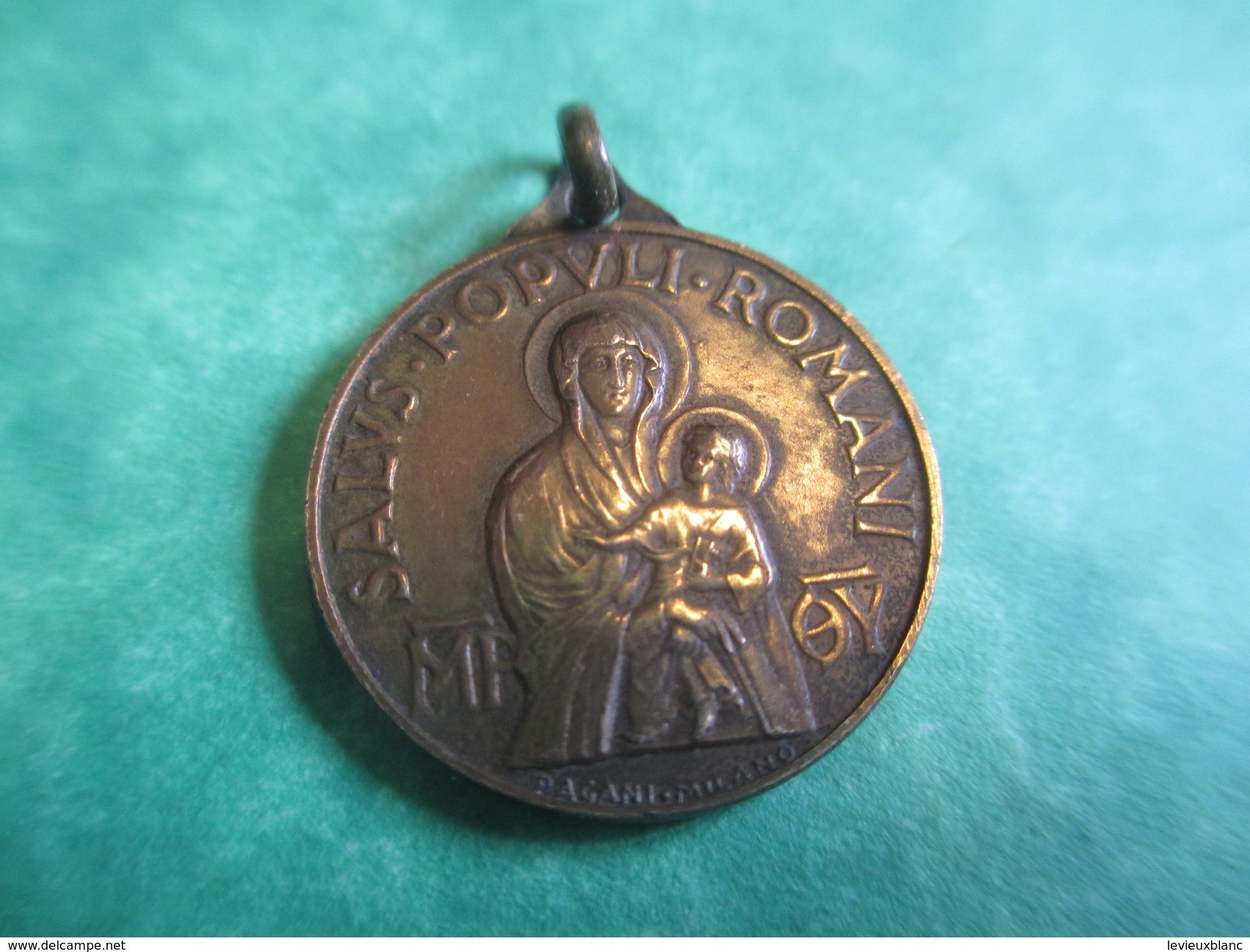 Médaille Religieuse Ancienne/Salus Populi Romani /Vierge Marie Et Enfant Jésus/Pie XII/ 1954          CAN353 Bis - Religion & Esotericism
