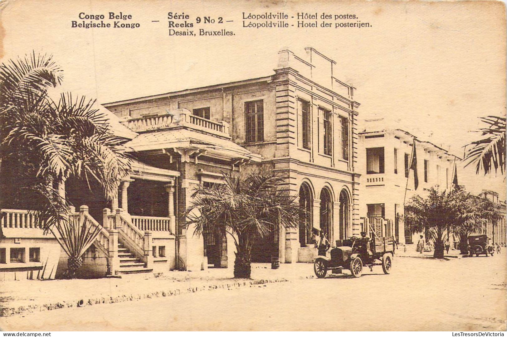 CONGO BELGE - Léopold - Hôtel Des Postes - Carte Postale Ancienne - Congo Belga