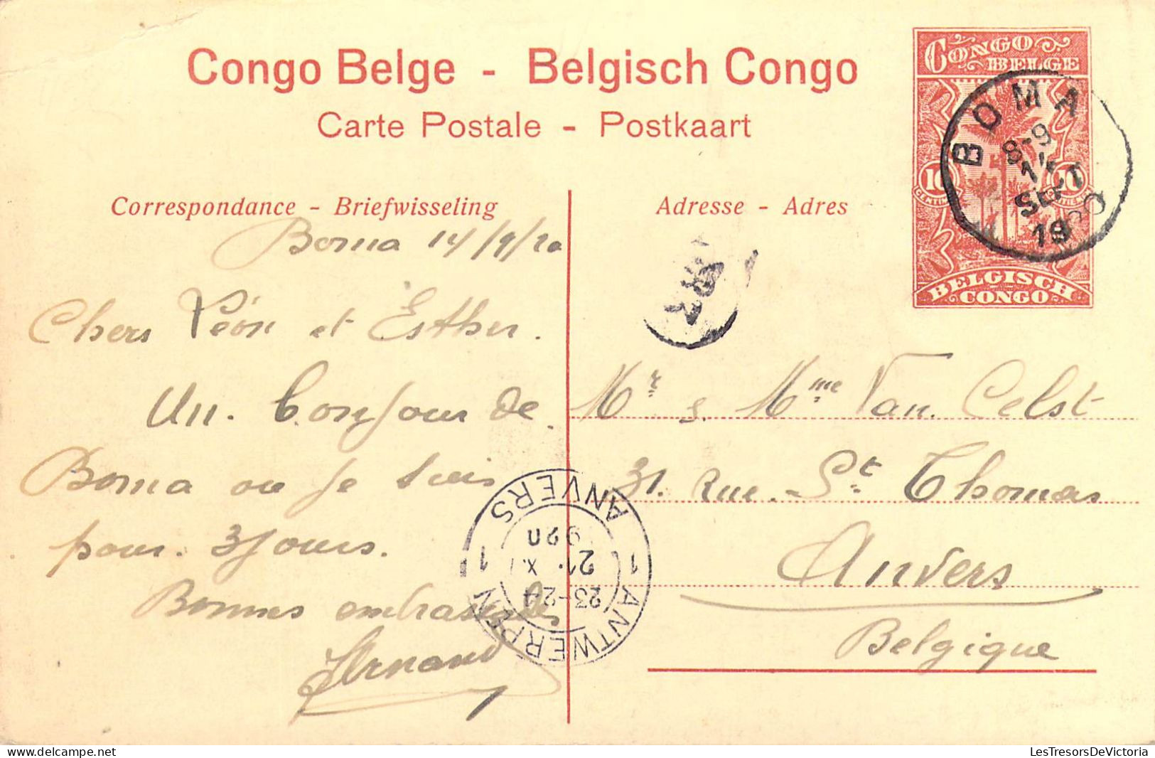 CONGO BELGE - Chutes De La Lubilash Près De Tshala - Carte Postale Ancienne - Congo Belge