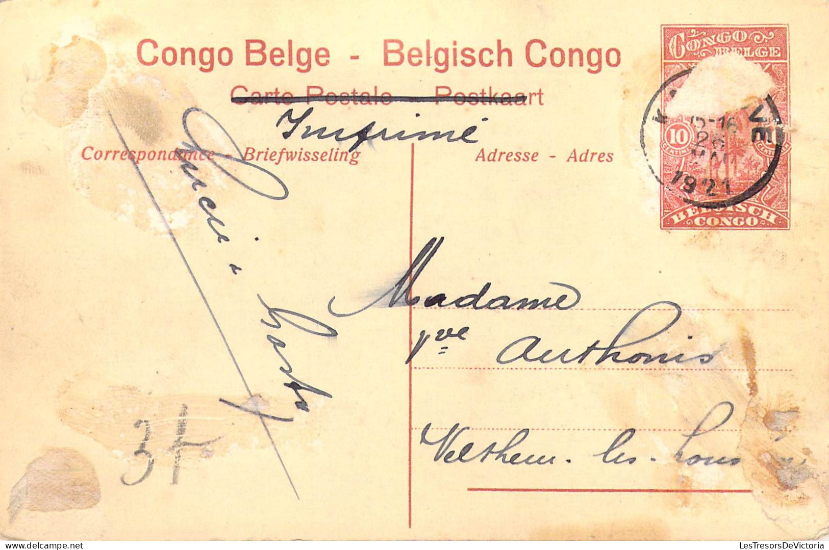 CONGO BELGE - Pirogues Sur L'Uele - Carte Postale Ancienne - Belgisch-Kongo