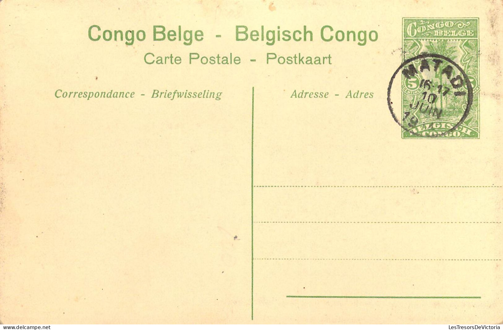 CONGO BELGE - Léopoldville - Chameaux Porteurs - Carte Postale Ancienne - Belgian Congo
