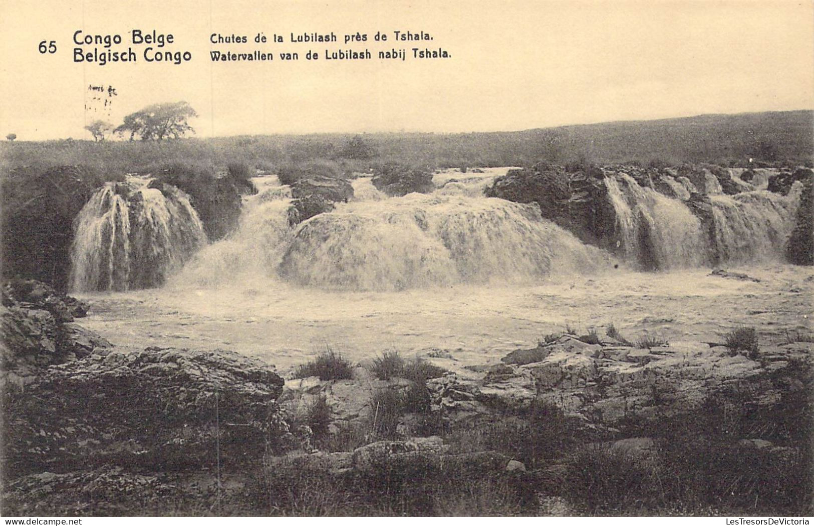 CONGO BELGE - Chutes De La Lubilash Près De Tshala - Carte Postale Ancienne - Congo Belge