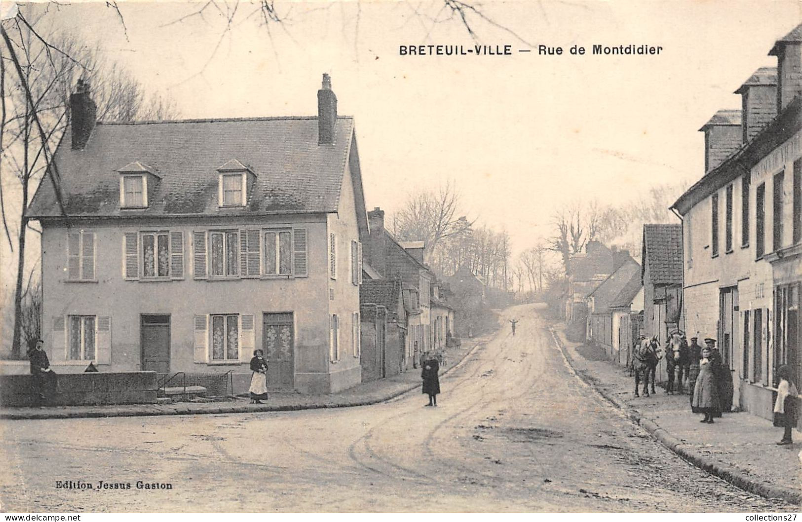 60-BRETEUIL-VILLE-RUE DE MONTDIDIER - Breteuil