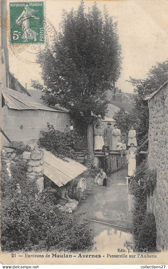 95-AVERNES- PASSERELLE SUR L'AUBETTE - Auvers Sur Oise