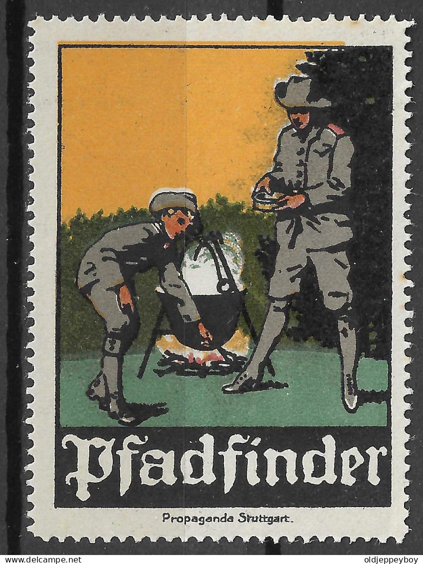   Old Original GERMANY DEUTSCHE  Scouting Pfadfinder Scouts Reklamemarke Poster Stamp VIGNETTE CINDERELLA  - Ungebraucht