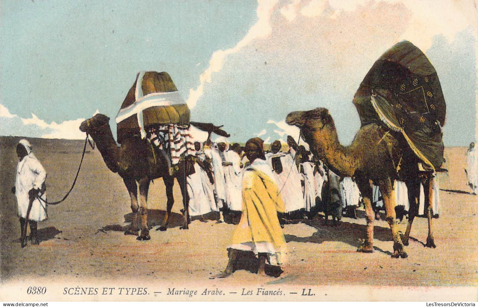 ALGERIE - Scènes Et Types - Mariage Arabe - Les Fiancés - Carte Postale Ancienne - Szenen